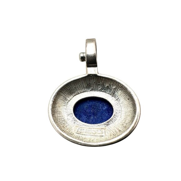 Joseph Esposito Blue Lapis Lazuli Sterling Silver Magnetic Pendant - Picture 3 of 3